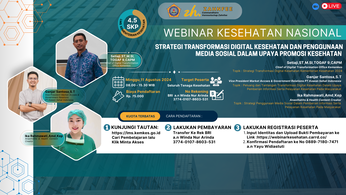 Webinar Strategi Transformasi Digital Kesehatan dan Penggunaan Media Sosial dalam Upaya Promosi Kesehatan