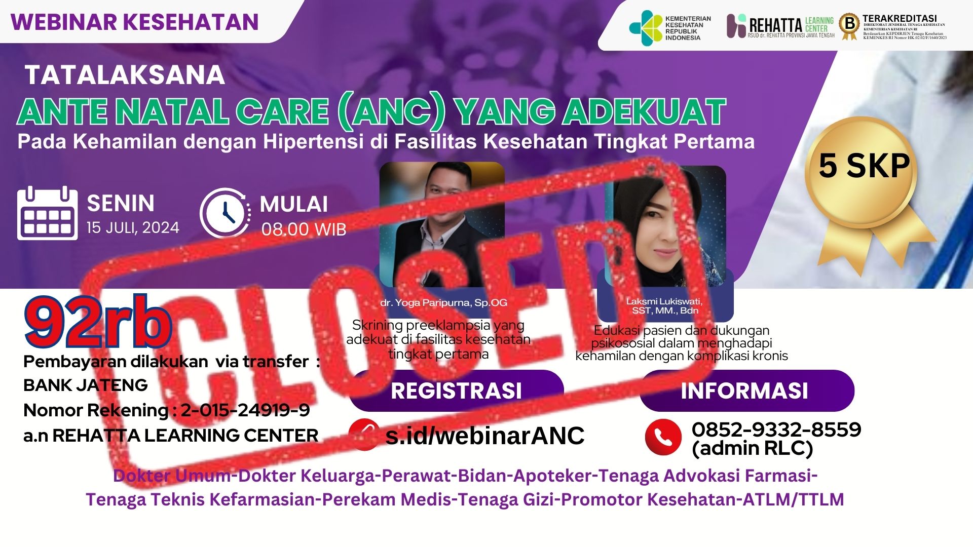 TATALAKSANA ANTE NATAL CARE (ANC) YANG ADEKUAT PADA KEHAMILAN DENGAN HIPERTENSI DI FASILITAS KESEHATAN TINGKAT PERTAMA