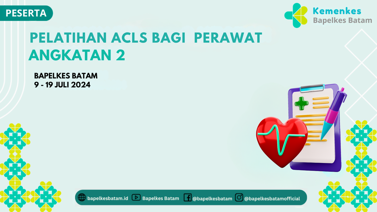 (Angkatan 2) Pelatihan Advance Cardiac Life Support (ACLS) bagi Perawat