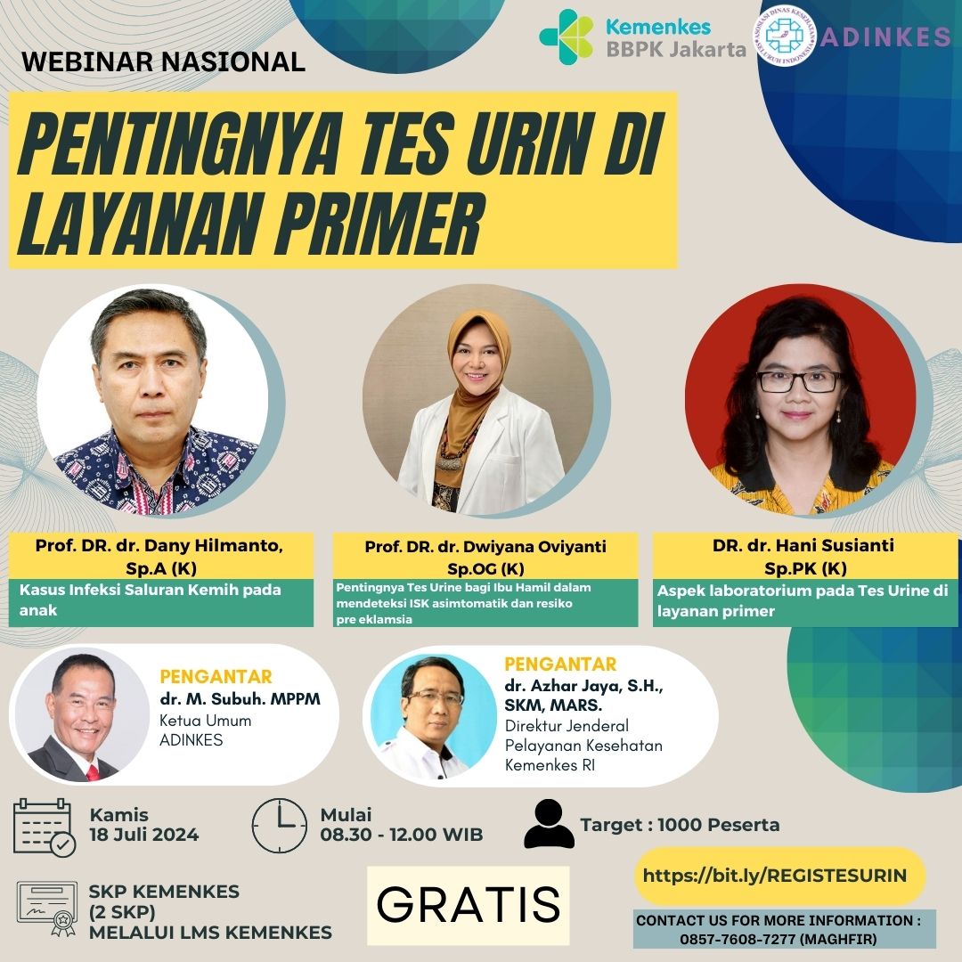 Adinkes Webinar - Pentingnya Tes Urine di Pelayanan Kesehatan Primer