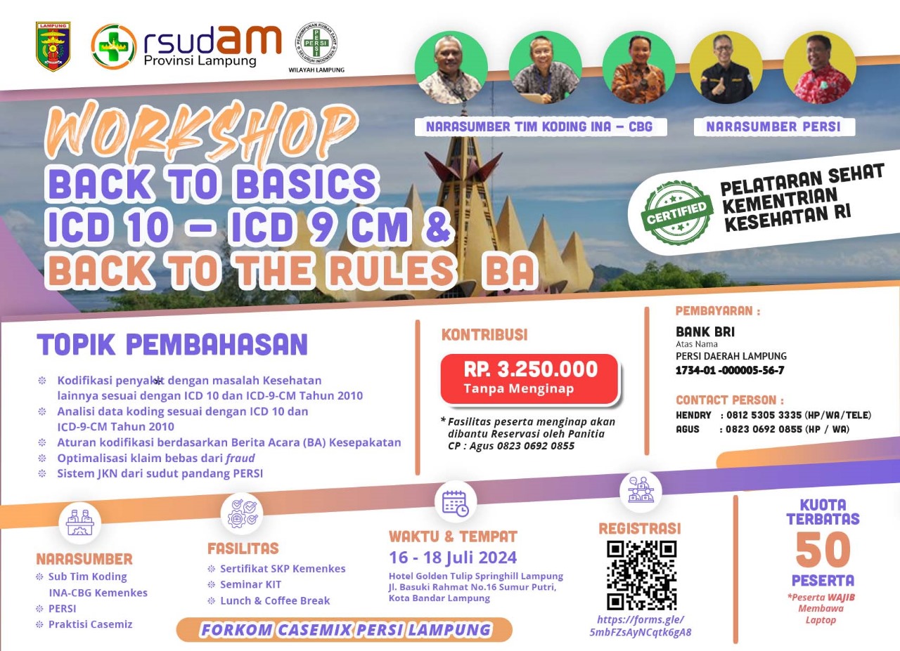 WORKSHOP - Back To Basics ICD 10  ICD 9 CM  Back To The Rules BA 