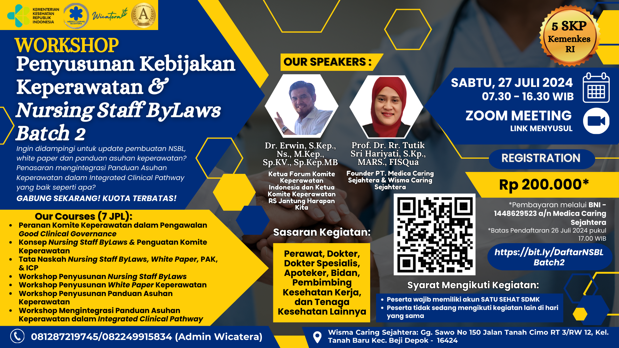 Workshop Penyusunan Kebijakan Keperawatan dan Nursing Staff ByLaws Batch 2 