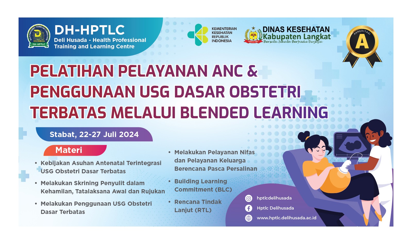 Pelatihan Pelayanan ANC dan Penggunaan USG Dasar Obstetri Terbatas Melalui Blended Learning