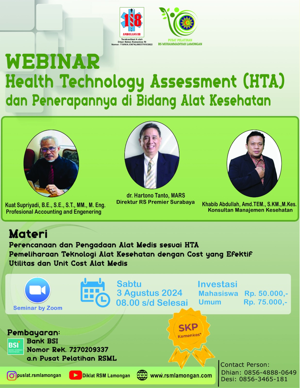 HEALTH TECHNOLOGY ASSESSMENT DAN PENERAPANNYA DI BIDANG ALAT KESEHATAN