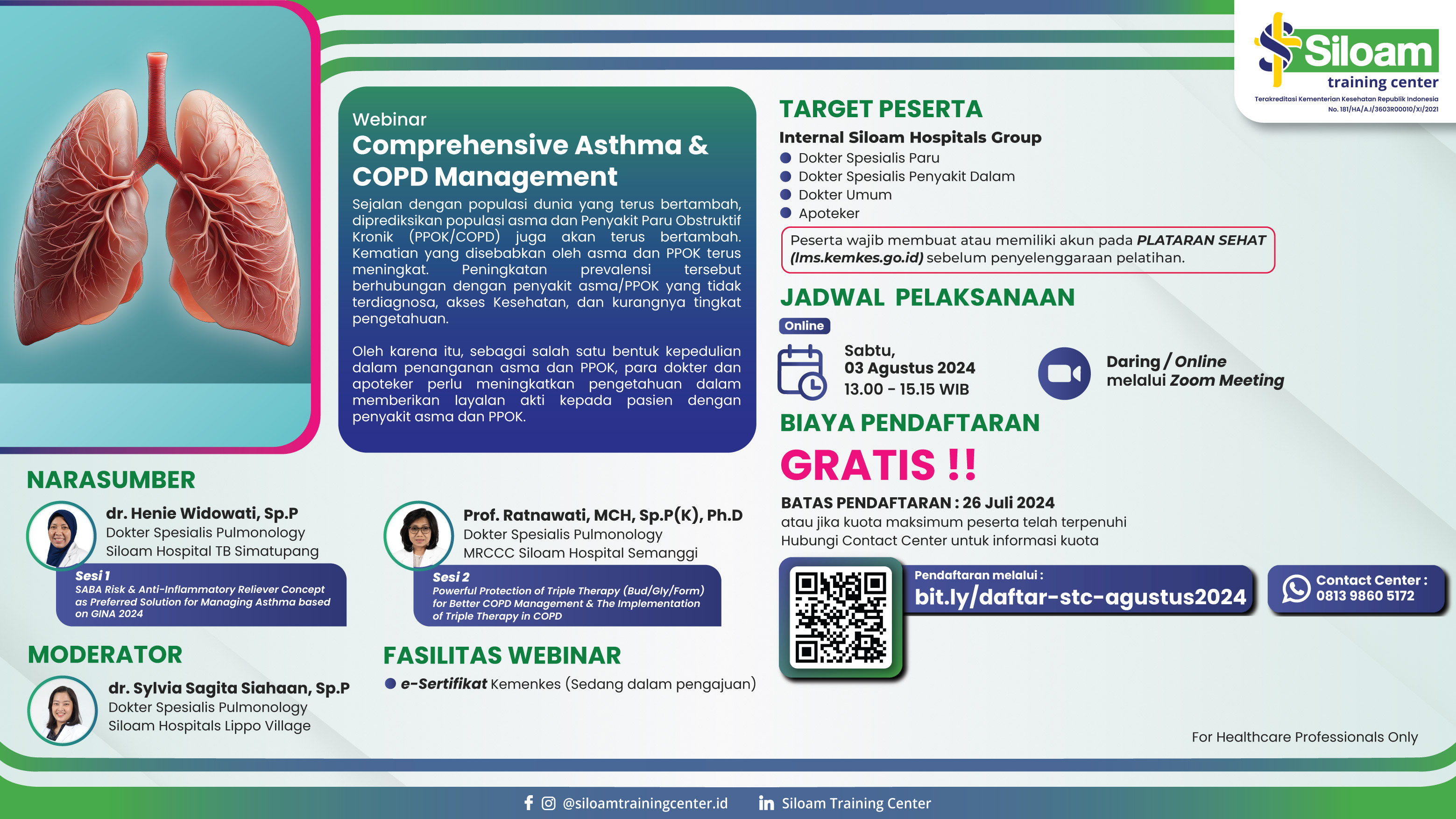 WEBINAR COMPREHENSIVE ASTHMA AND COPD MANAGEMENT