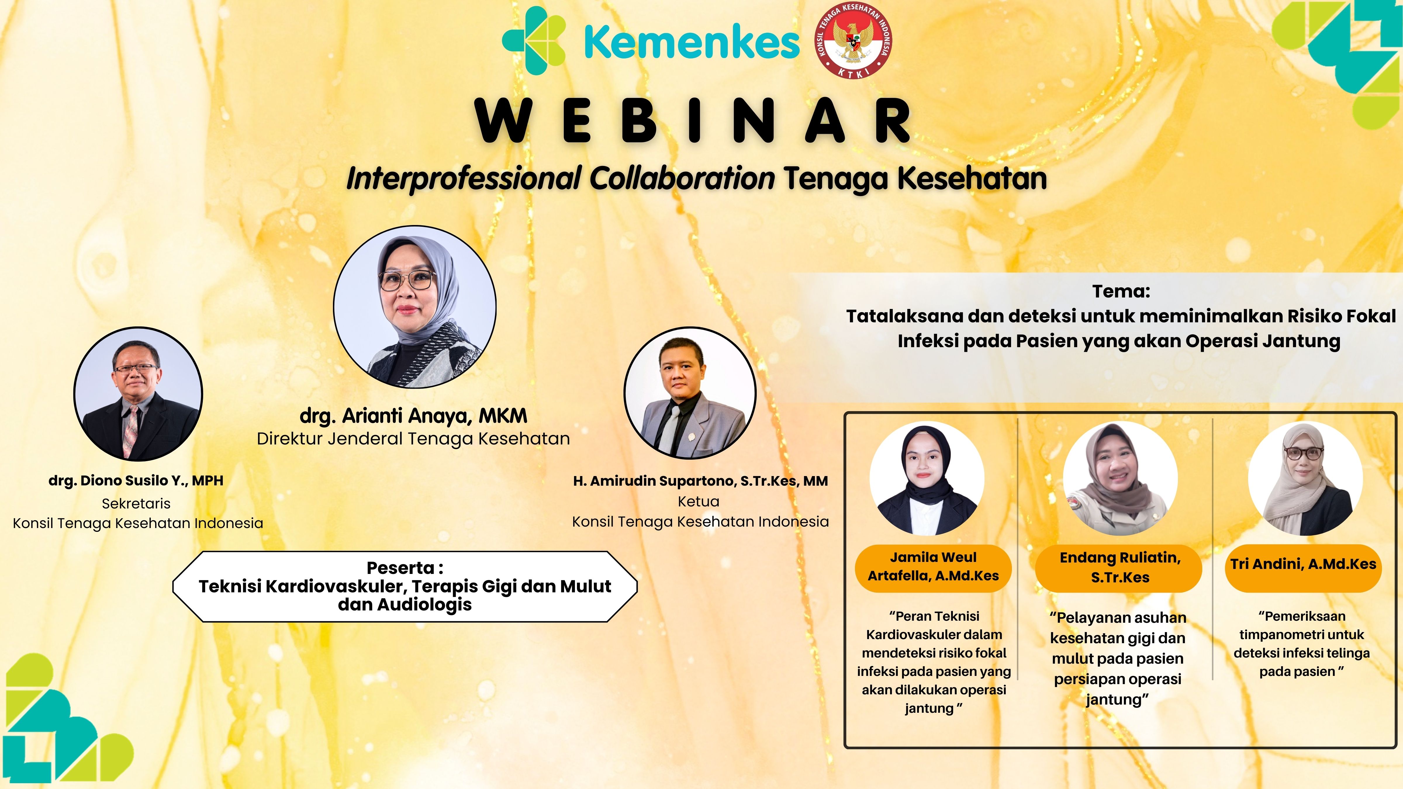 Tatalaksana dan deteksi untuk meminimalkan Risiko  Fokal Infeksi pada Pasien yang akan  Operasi Jantung