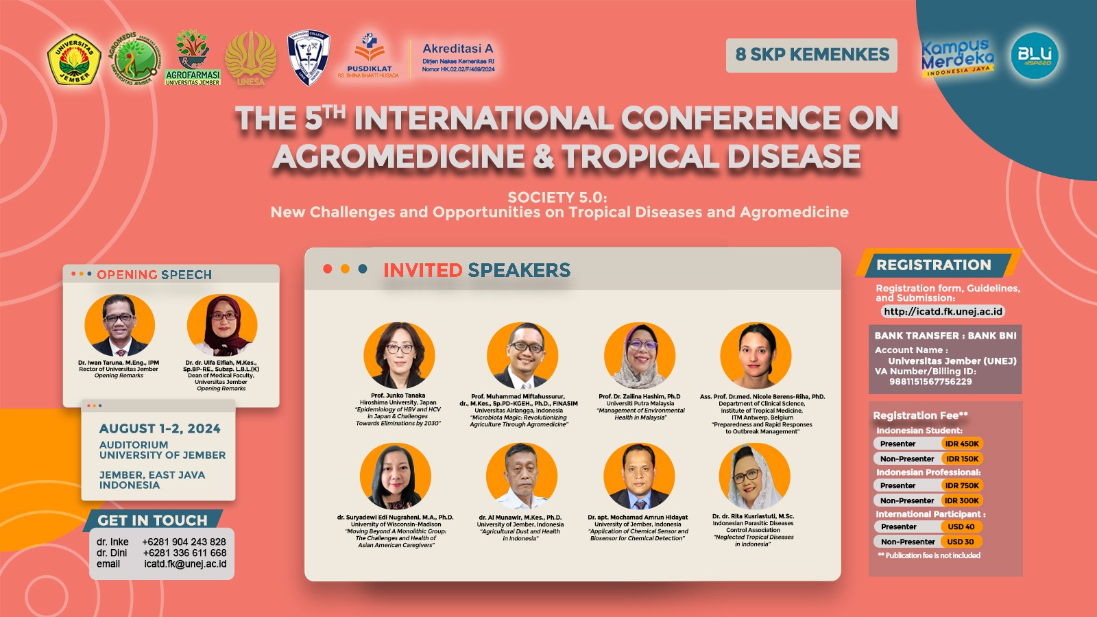 INTERNATIONAL CONFERENCE ON AGROMEDICINE AND TROPICAL DISEASE (ICATD 5)