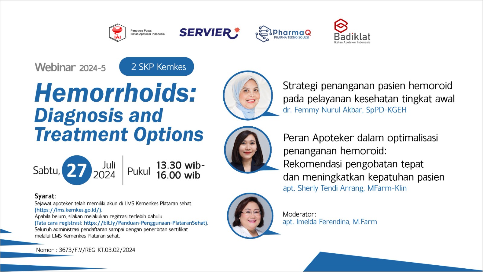 Webinar PP IAI seri 2024-05 Hemorrhoids Diagnosis and Treatment Options