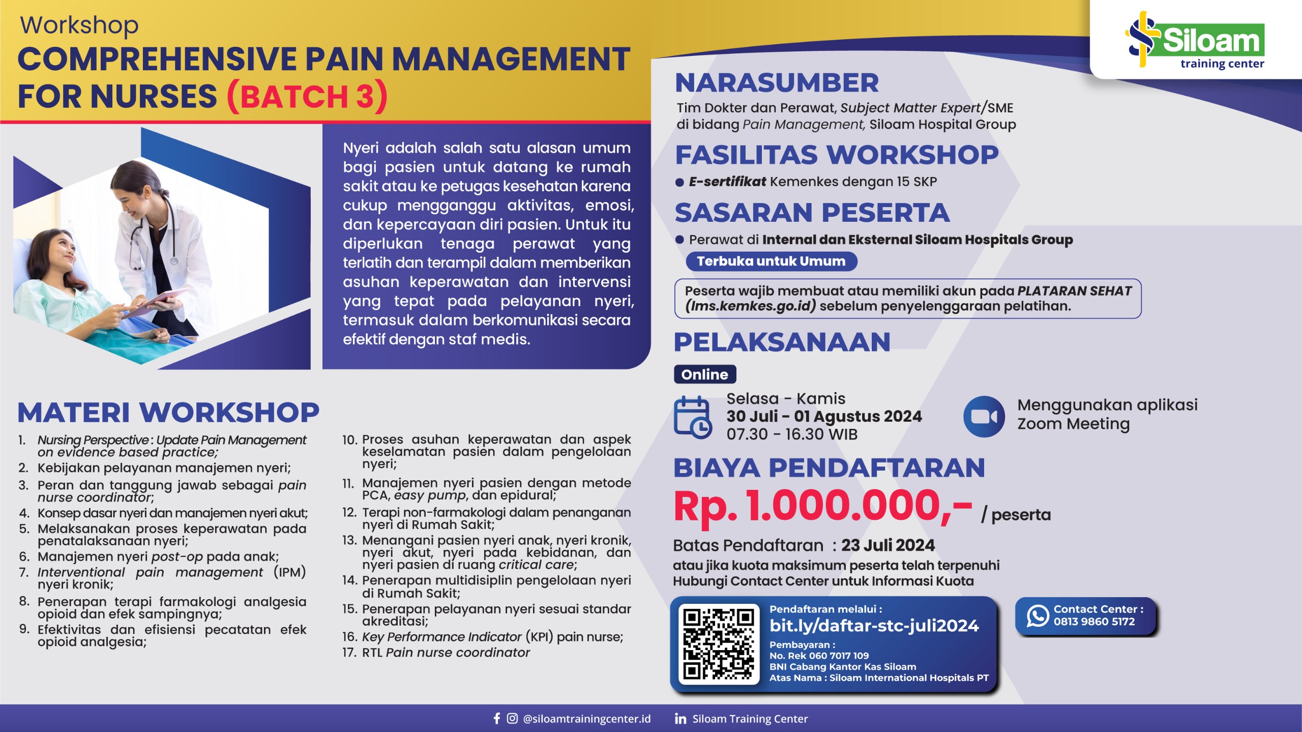 Workshop Pain Comprehensive Nursing