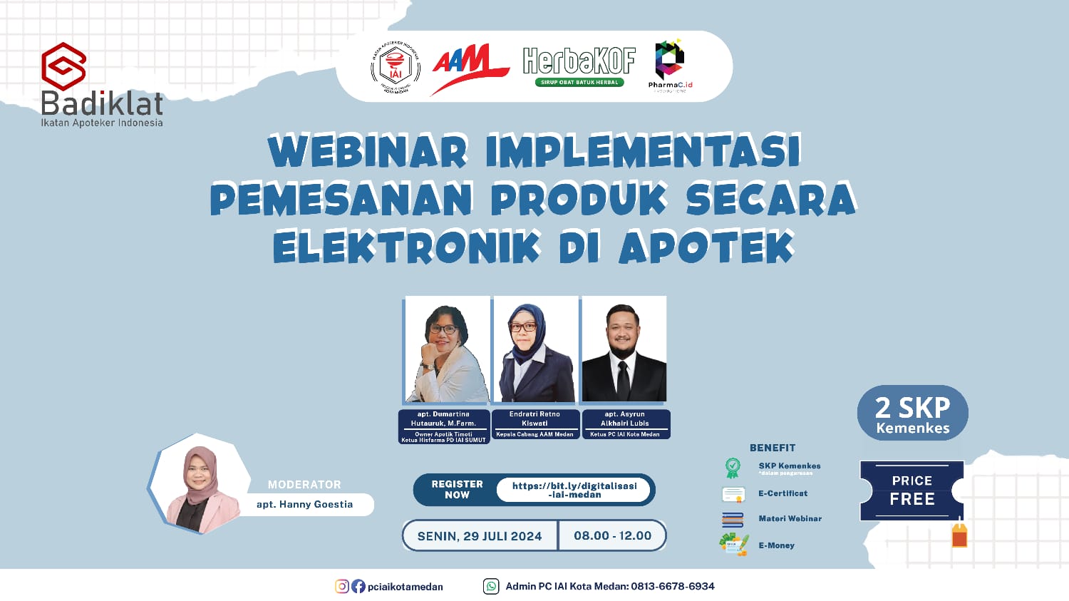 Webinar Implementasi Pemesanan Produk Secara Elektronik di Apotek