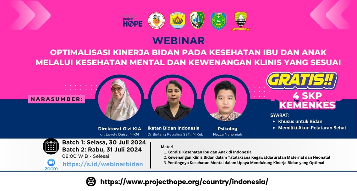 Webinar Bidan Kewenangan Klinis dan Kesehatan Mental Untuk Kinerja Optimal (batch 2)