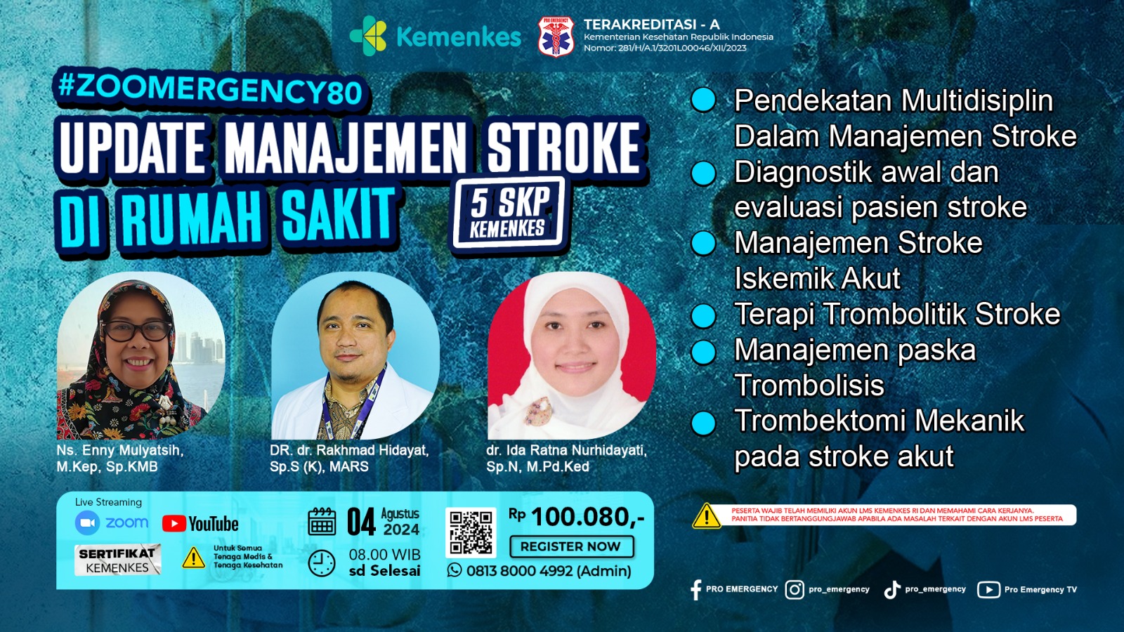 Webinar Update Manajemen Stroke di Rumah Sakit