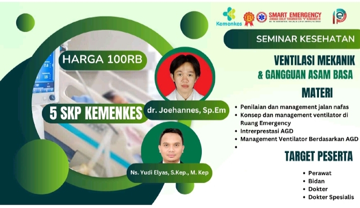 SEMINAR PEMSI EO dengan Tema Management Ventilasi Mekanik dan Gangguan Asam Basa