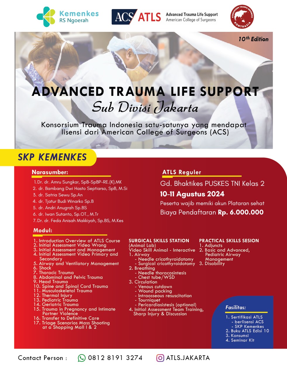 Kursus Advanced Trauma Life Support