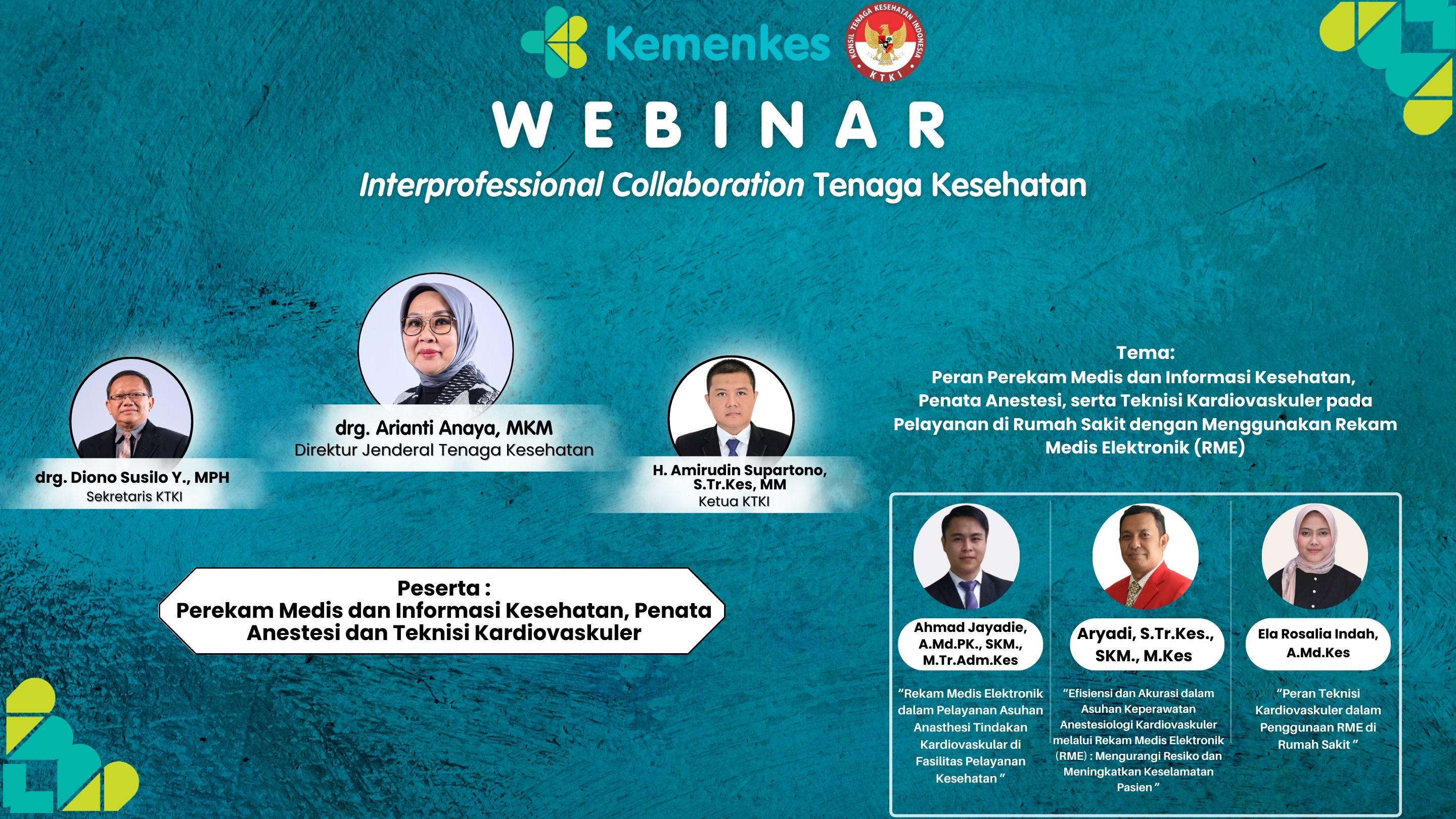 Peran Perekam Medis dan Informasi Kesehatan, Penata Anestesi, serta Teknisi Kardiovaskuler pada Pelayanan di Rumah Sakit dengan Menggunakan Rekam Medis Elektronik (RME)