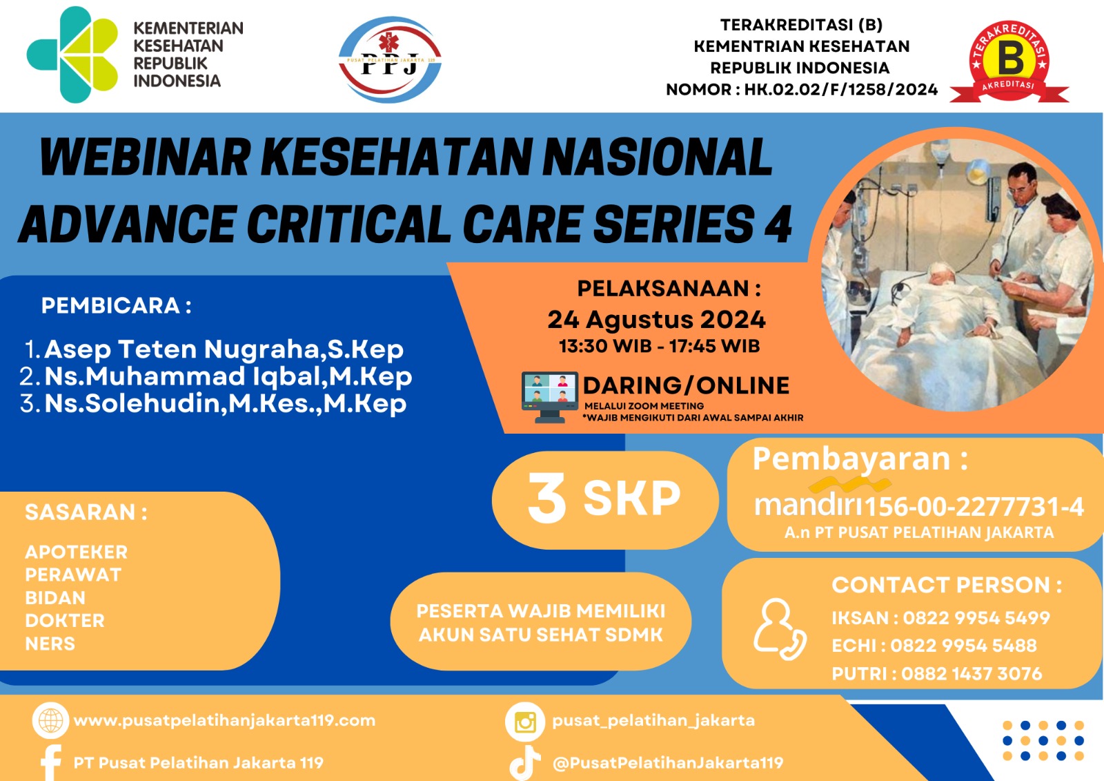 WEBINAR KESEHATAN NASIONAL ADVANCE CRITICAL CARE SERIES 4