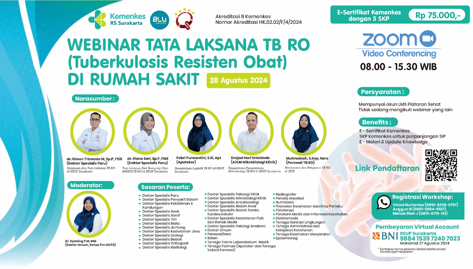 Webinar Tata Laksana TB RO (Tuberkulosis Resisten Obat) di Rumah Sakit
