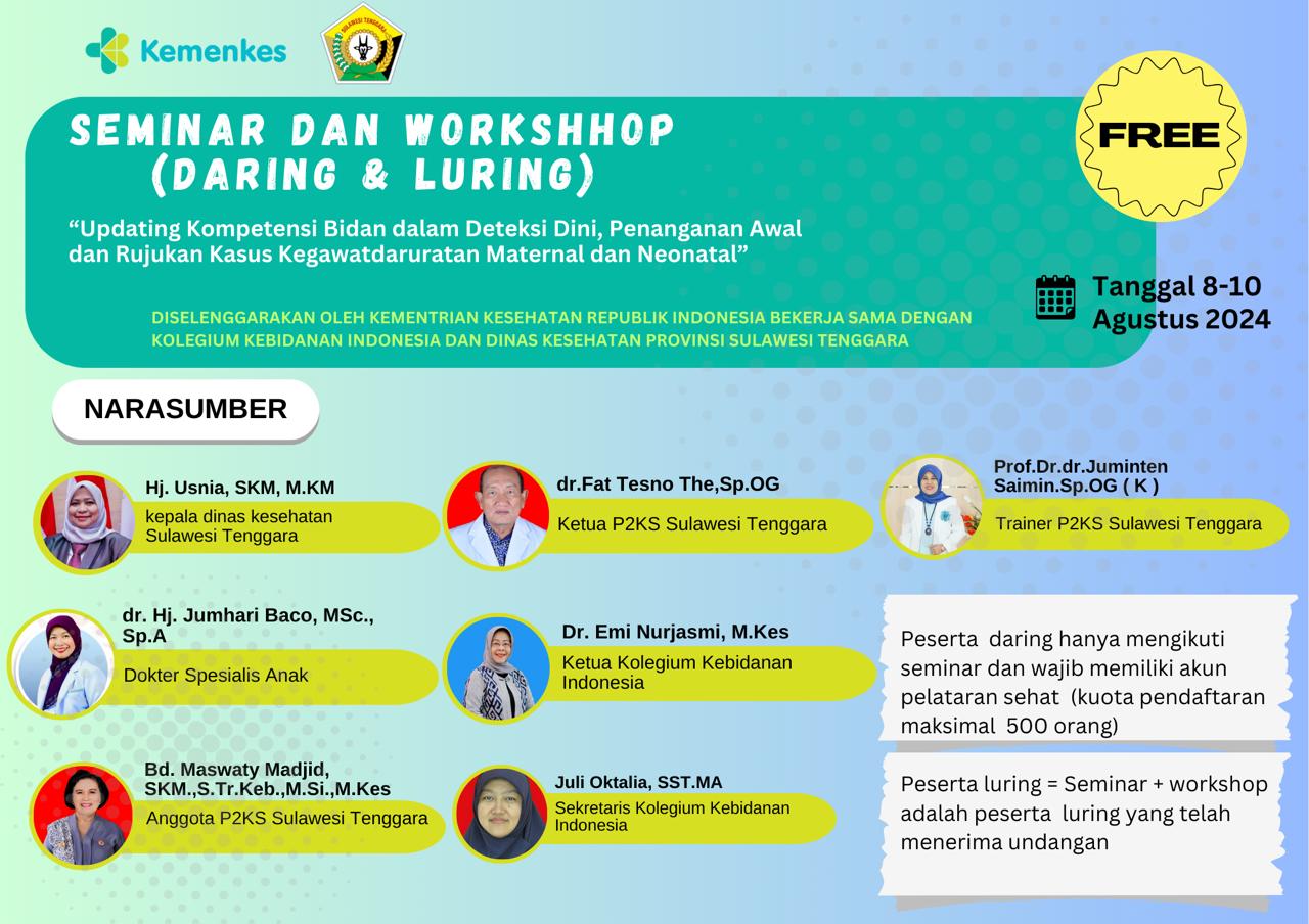 Seminar UPDATING KOMPETENSI BIDAN DALAM DETEKSI DINI, PENANGANAN AWAL DAN RUJUKAN PADA KASUS KEGAWATDARURATAN MATERNAL DAN NEONATAL