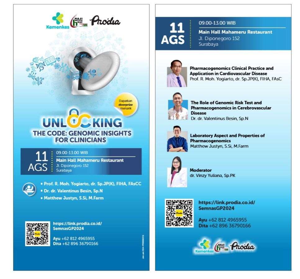 Seminar Dokter Unlocking The Code Genomic Insight For Clinicians Paving The Way to Predictive and Preventive Health Care