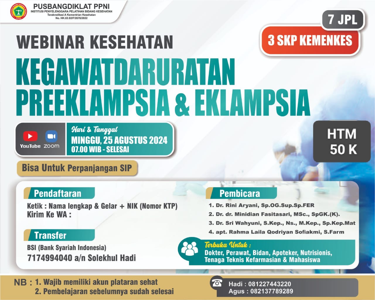 WEBINAR KEGAWATDARURATAN PRE EKLAMPSIA DAN EKLAMPSIA