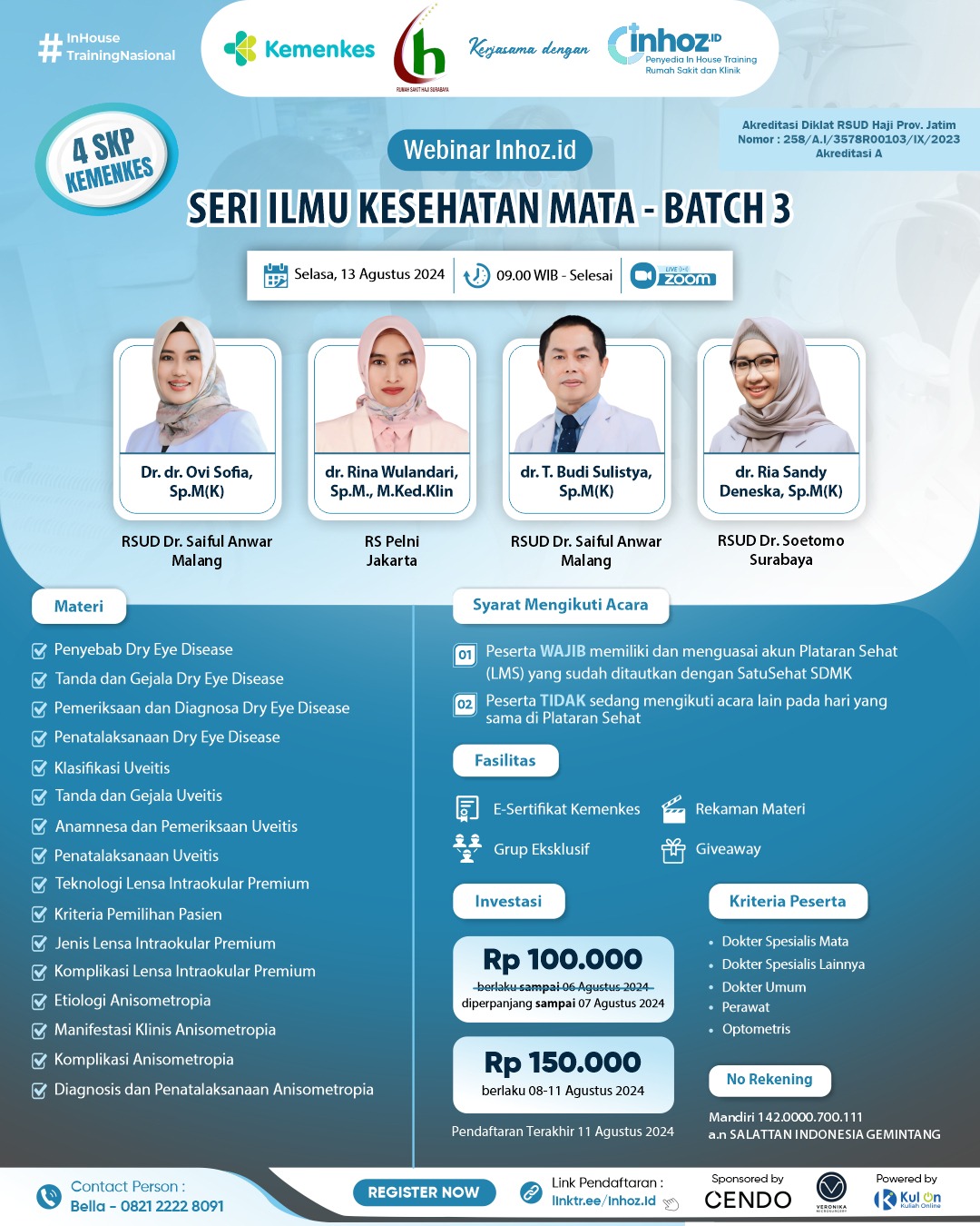Webinar Inhoz.id - Seri Ilmu Kesehatan Mata Batch 3