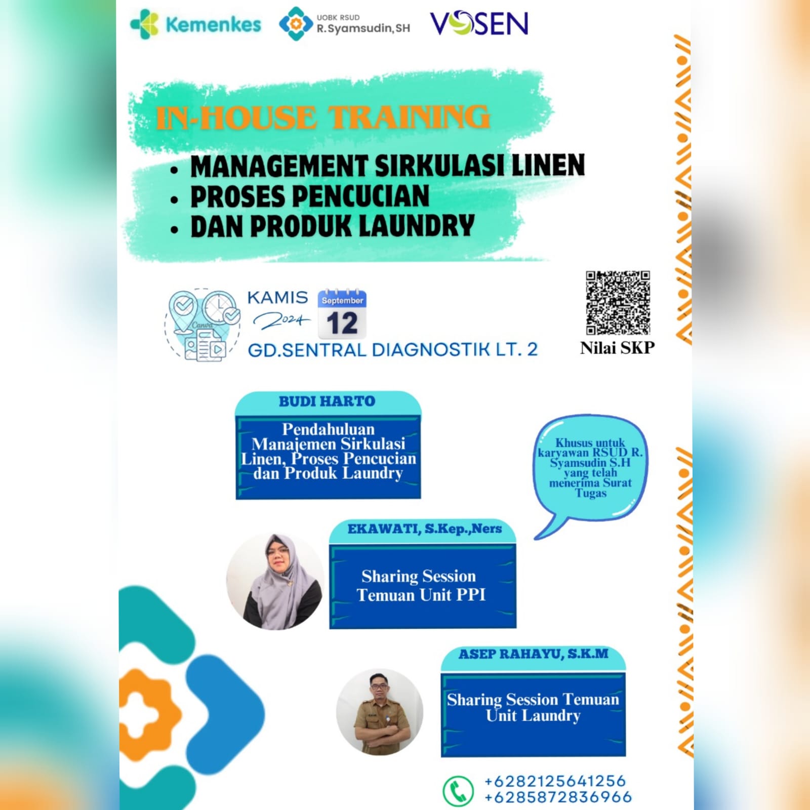 IHT MANAGEMENT SIRKULASI LINEN, PROSES PENCUCIAN  DAN PRODUK LAUNDRY