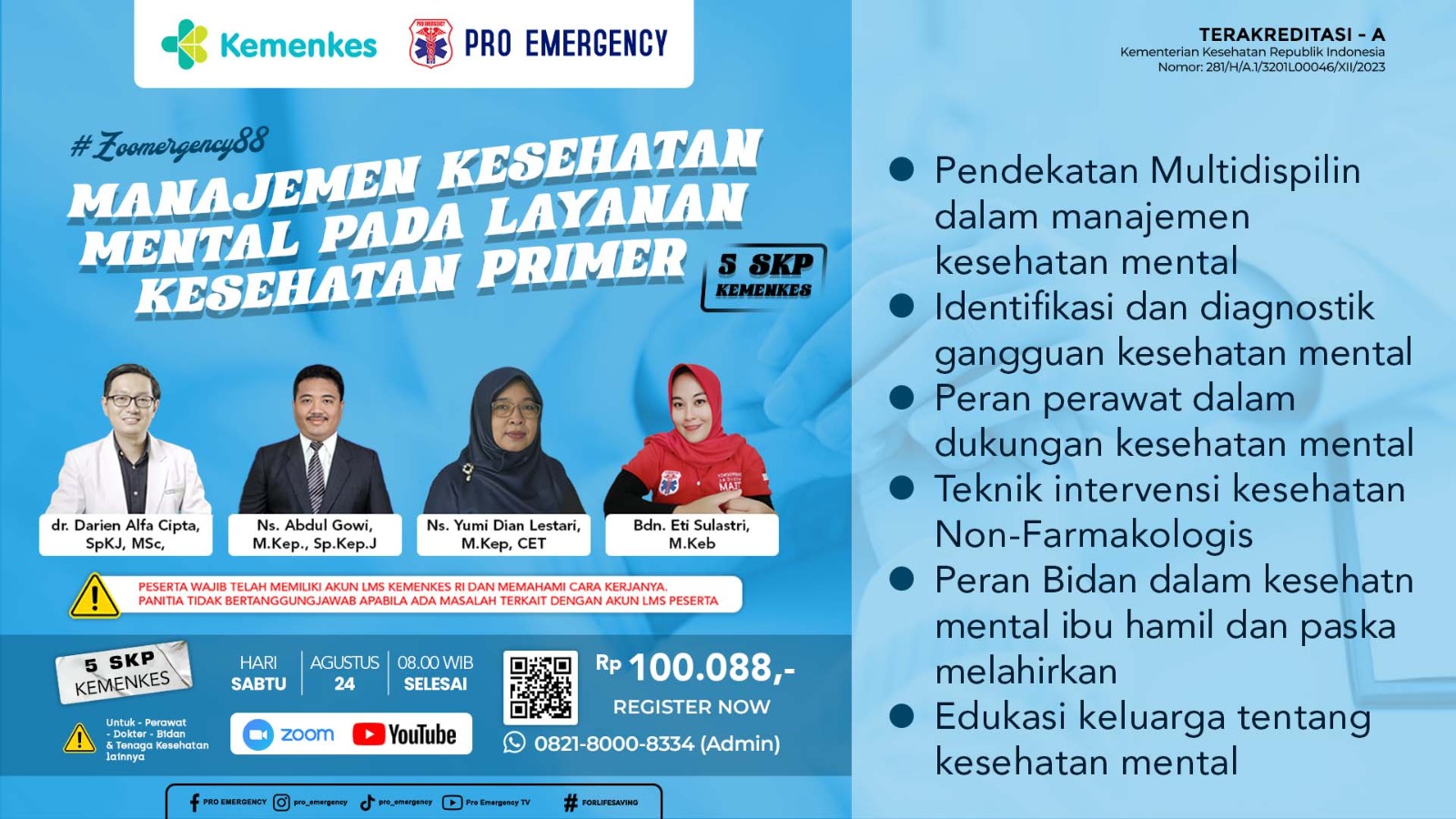 Webinar Manajemen Kesehatan Mental Pada Layanan Kesehatan Primer