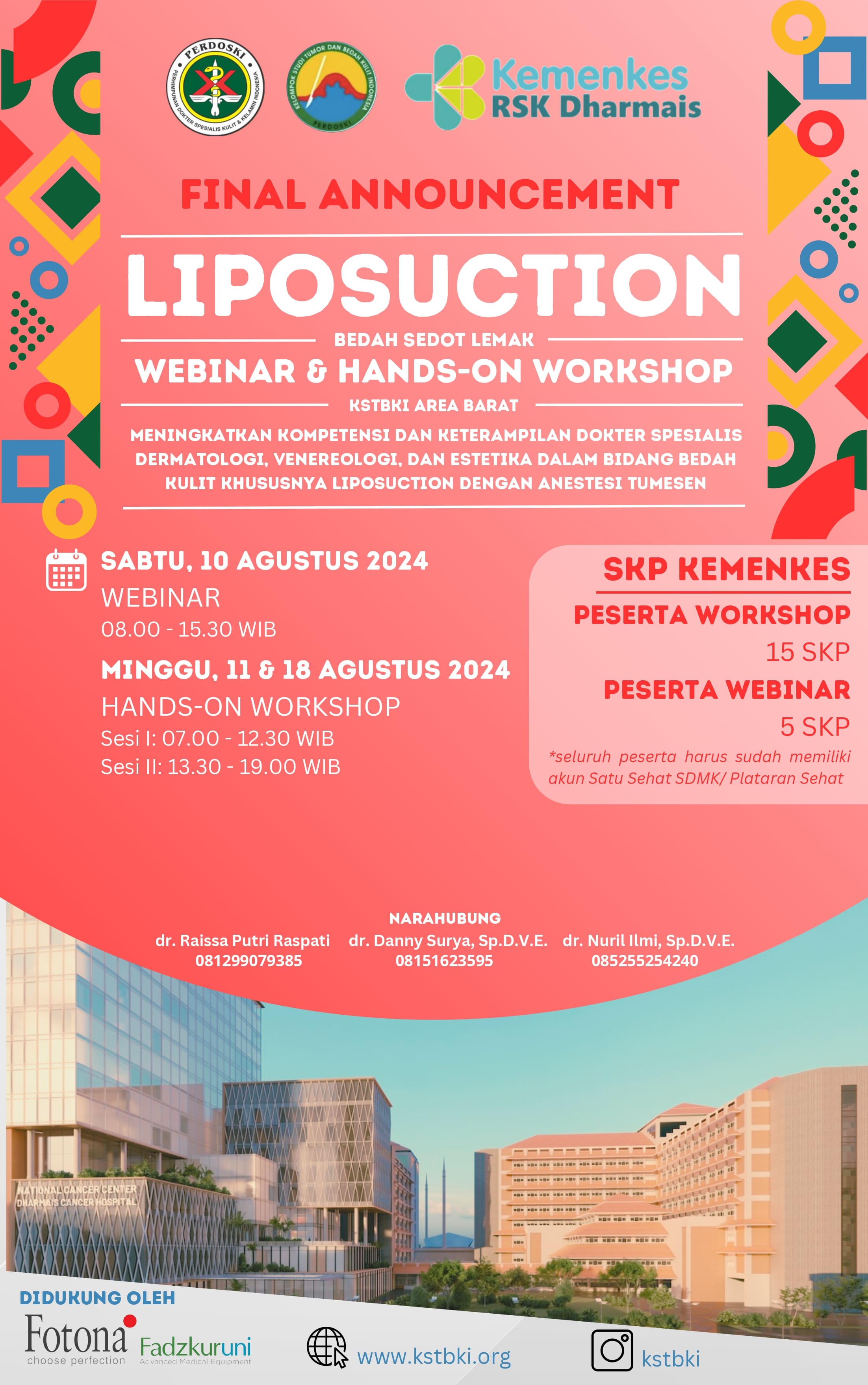 Hands On Workshop Liposuction PERDOSKI 2024 - BATCH 1