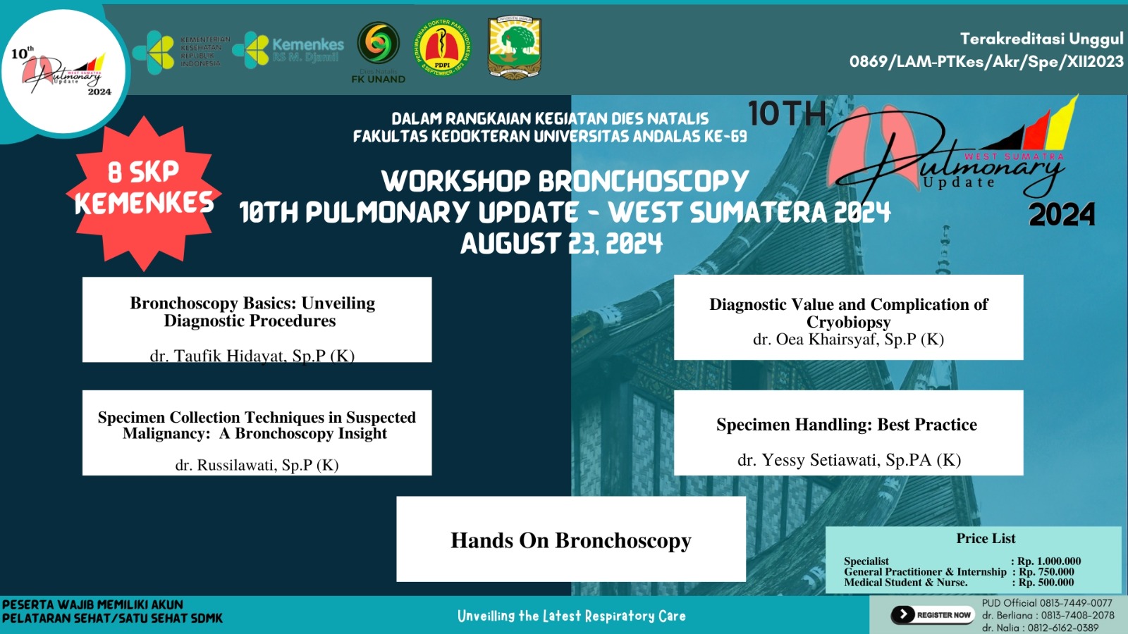 Workshop Bronkoskopi - PULMONARY UP DATE (PUD) 2024