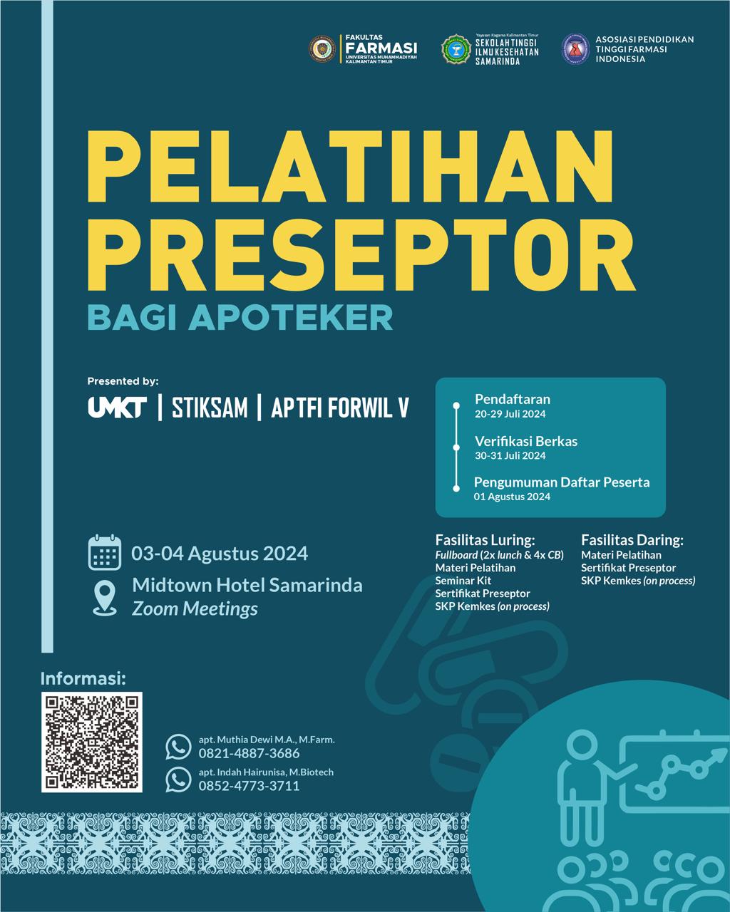 Workshop Pelatihan Preseptor Fakultas Farmasi Universitas Muhammadiyah Kalimantan Timur