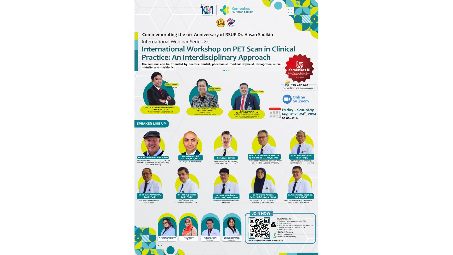 International Webinar -  Workshop on PET Scan in Clinical Practice  An Interdisciplinary Approach