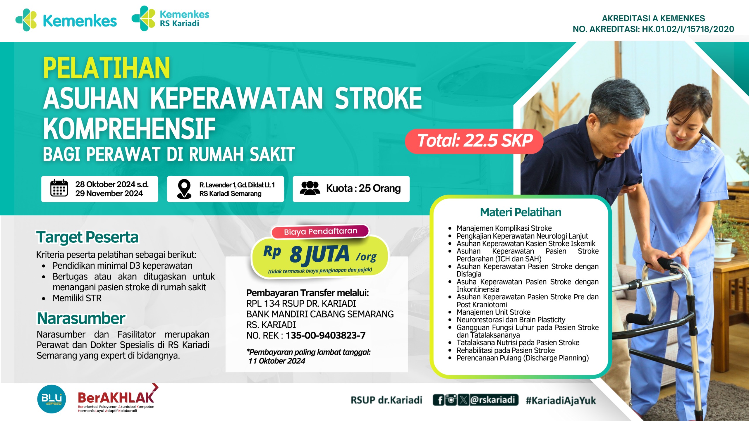 Pelatihan Asuhan Keperawatan Stroke Komprehensif bagi Perawat di Rumah Sakit