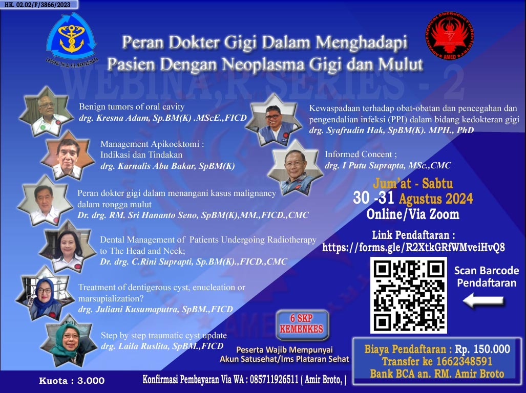 Peran Dokter Gigi Dalam Menghadapi Pasien Dengan Neoplasma Gigi dan Mulut Day 1
