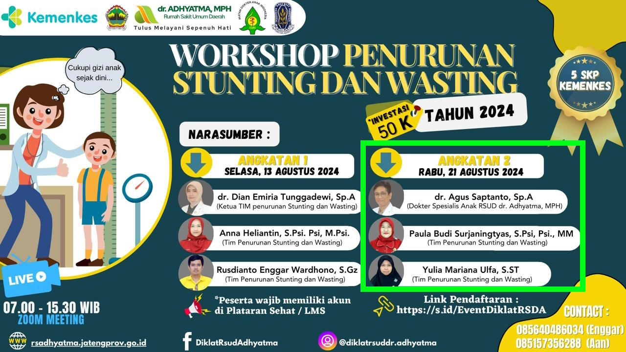 Workshop Penurunan Stunting dan Wasting Angkatan 2