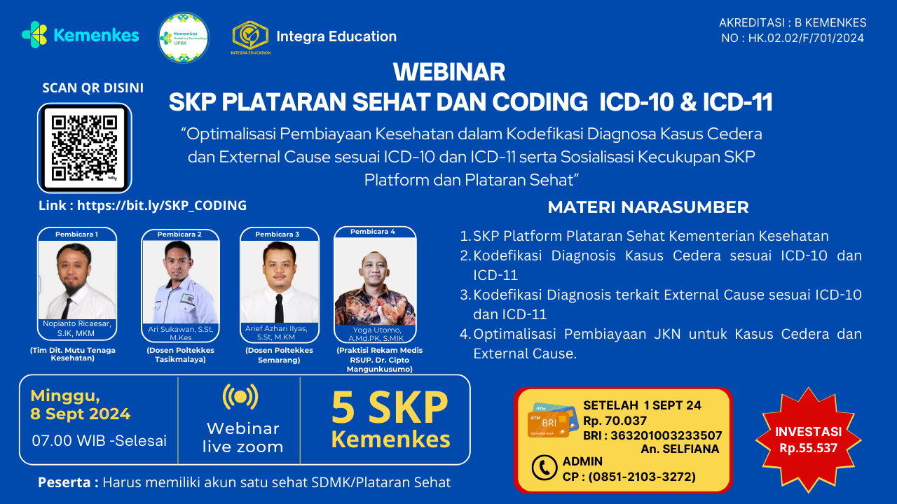 SKP Plataran Sehat dan Coding ICD-10 dan ICD 11