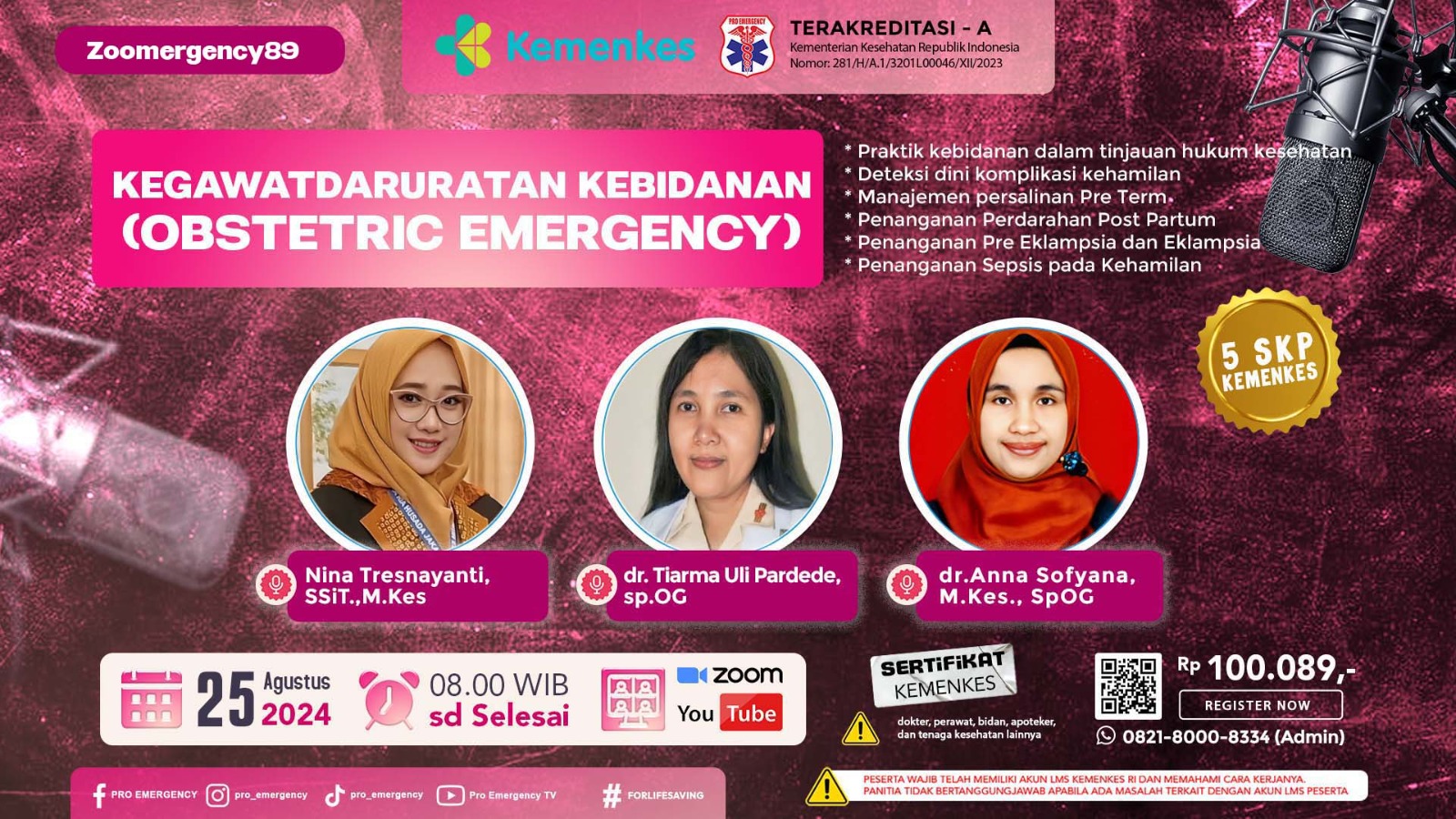 Webinar Kegawatdaruratan Kebidanan (Obstetric Emergency)