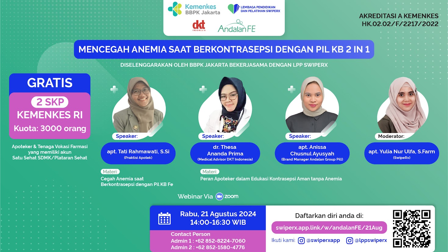 SwipeRx - Mencegah Anemia Saat Berkontrasepsi dengan Pil KB 2 in 1