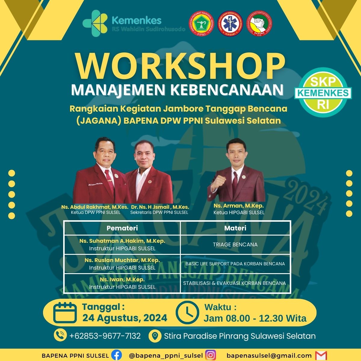 Workshop Manajemen Kebencanaan - Jambore Tanggap Bencana BAPENA 2024