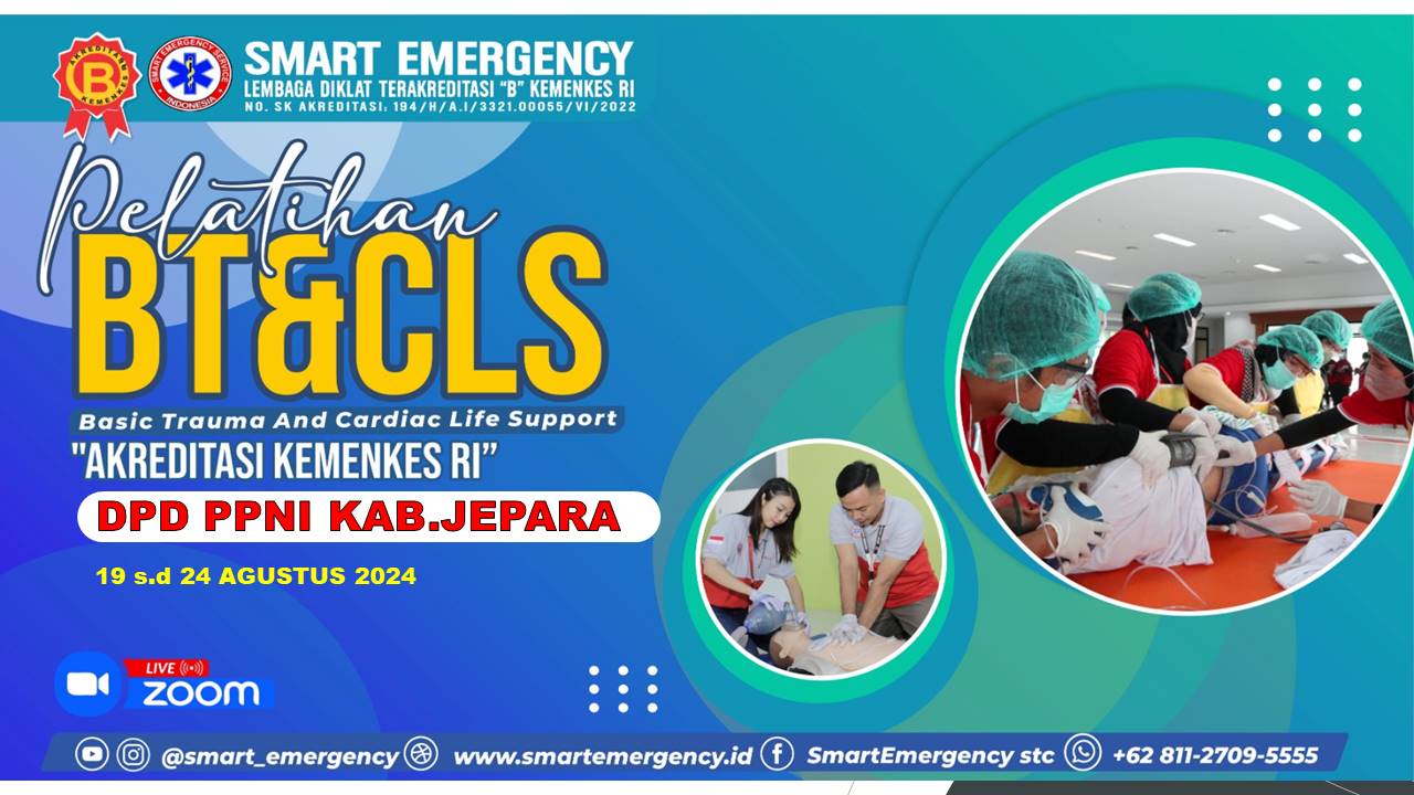 Pelatihan BTCLS (Basic Trauma Cardiac Life Support) di Kantor Smart Emergency ANGKATAN 1