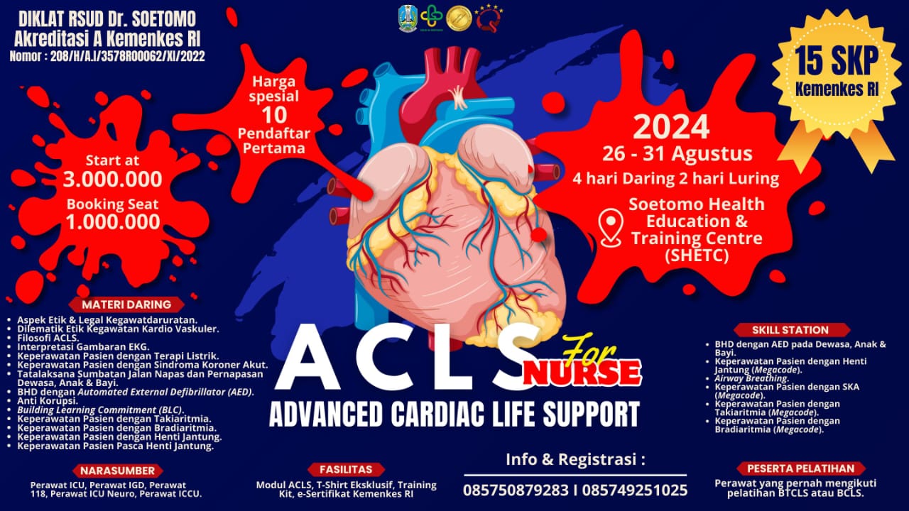 Pelatihan Advance Cardiac Life Support (ACLS) bagi Perawat - Angkatan 2A Tahun 2024