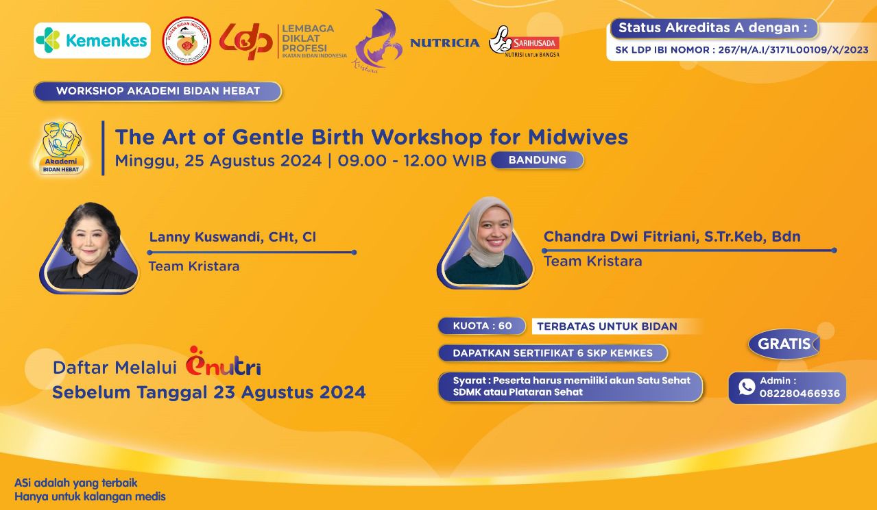 The Art of Gentle Birth Workshop for Midwives KOTA BANDUNG