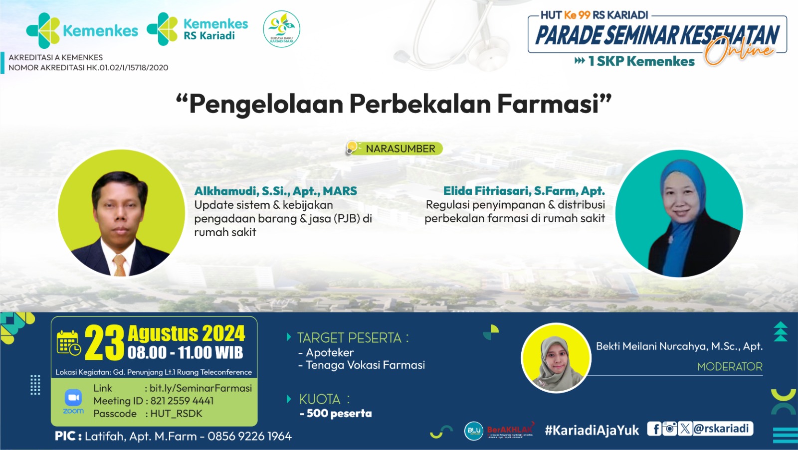 WEBINAR PENGELOLAAN PERBEKALAN FARMASI