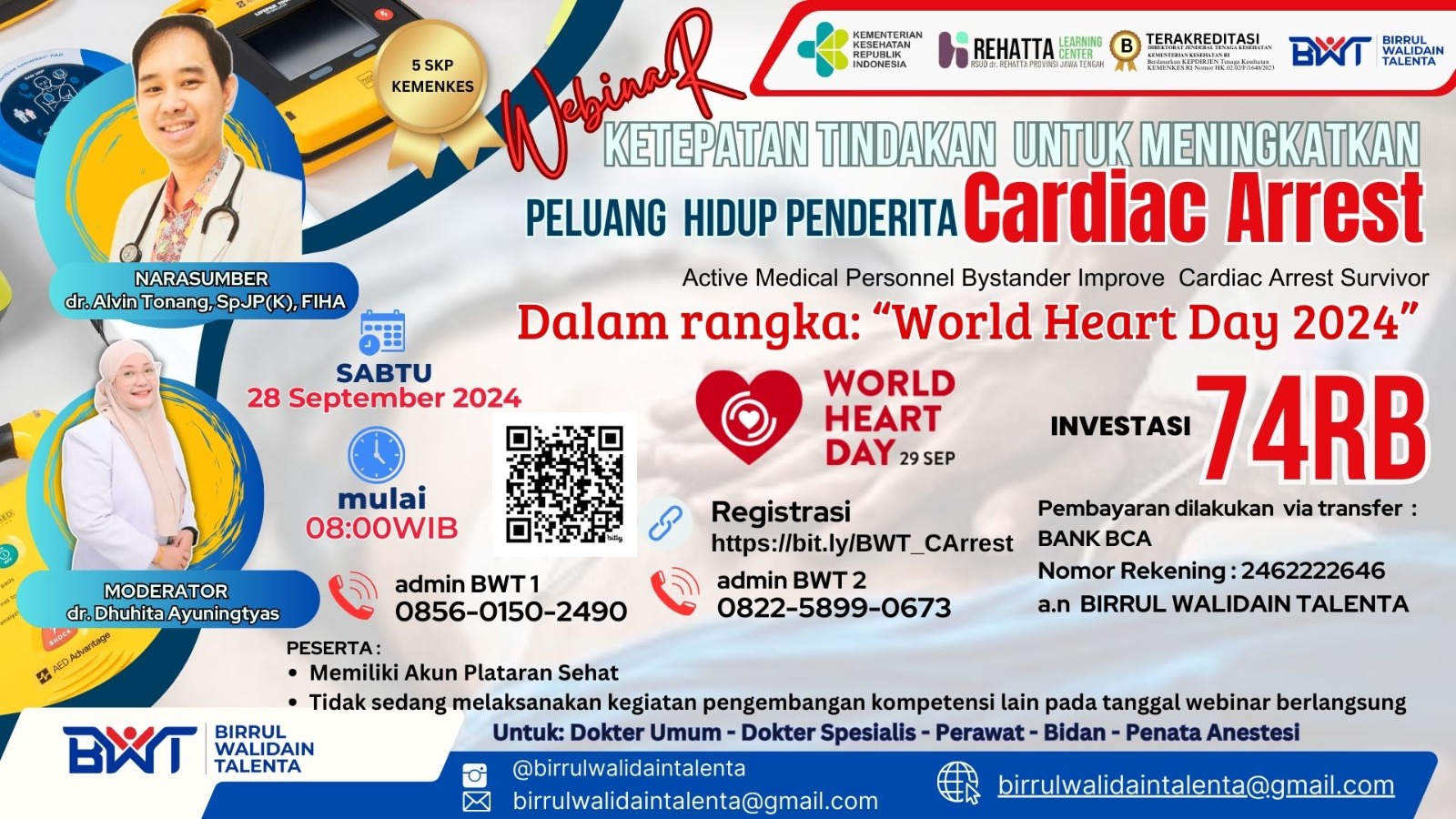 WEBINAR KETEPATAN TINDAKAN UNTUK MENINGKATKAN PELUANG HIDUP PENDERITA CARDIAC ARREST