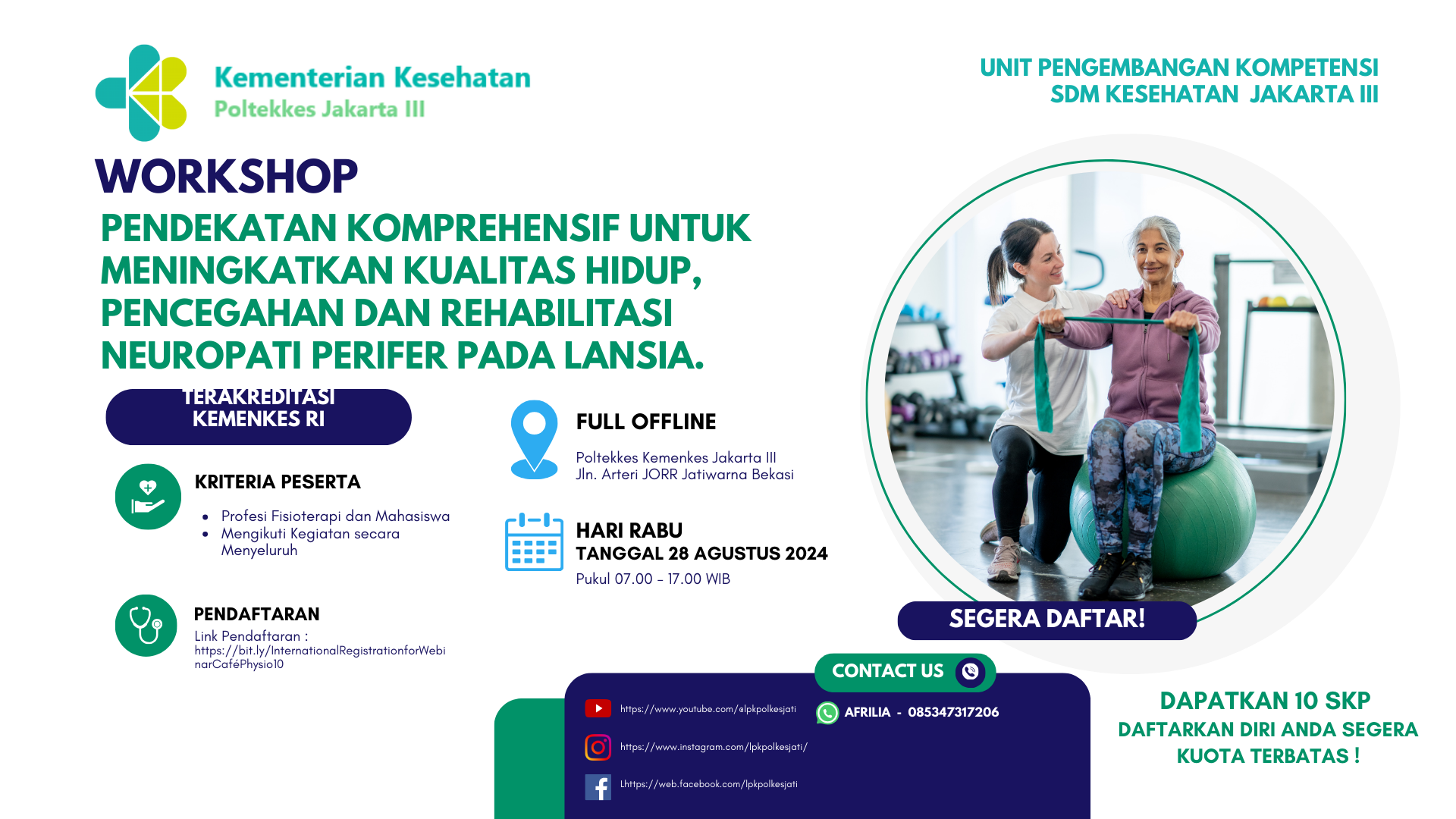 Workshop Pendekatan Komprehensif untuk Meningkatkan Kualitas Hidup Pencegahan dan Rehabilitasi Neuropati Perifer pada Lansia