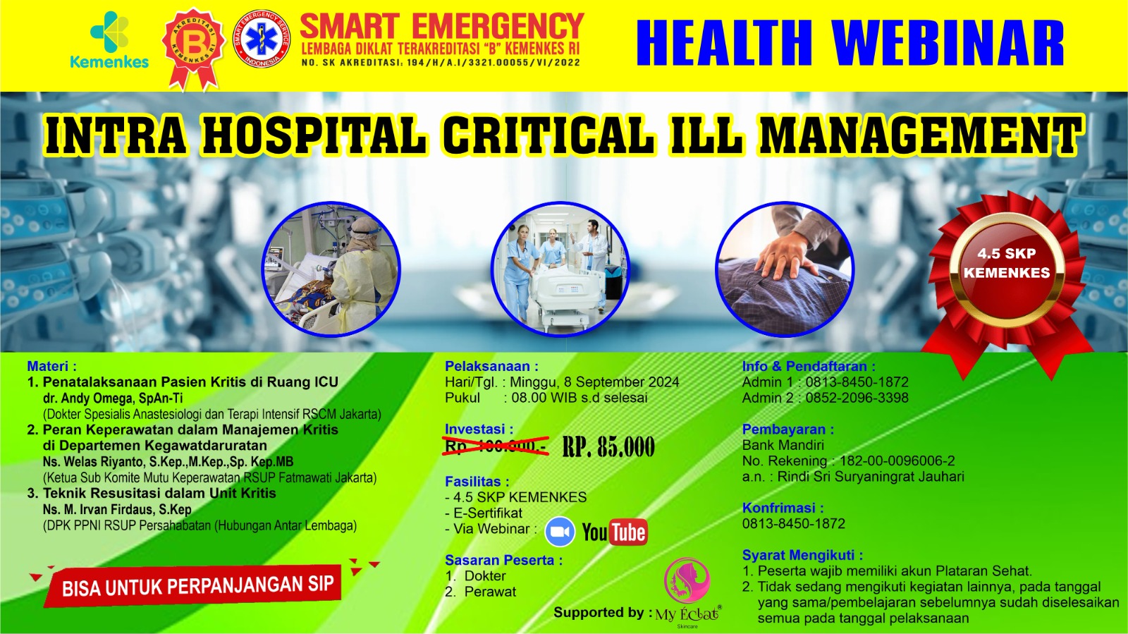 0909 SEMINAR INTRA HOSPITAL CRITICAL ILL MANAGEMENT