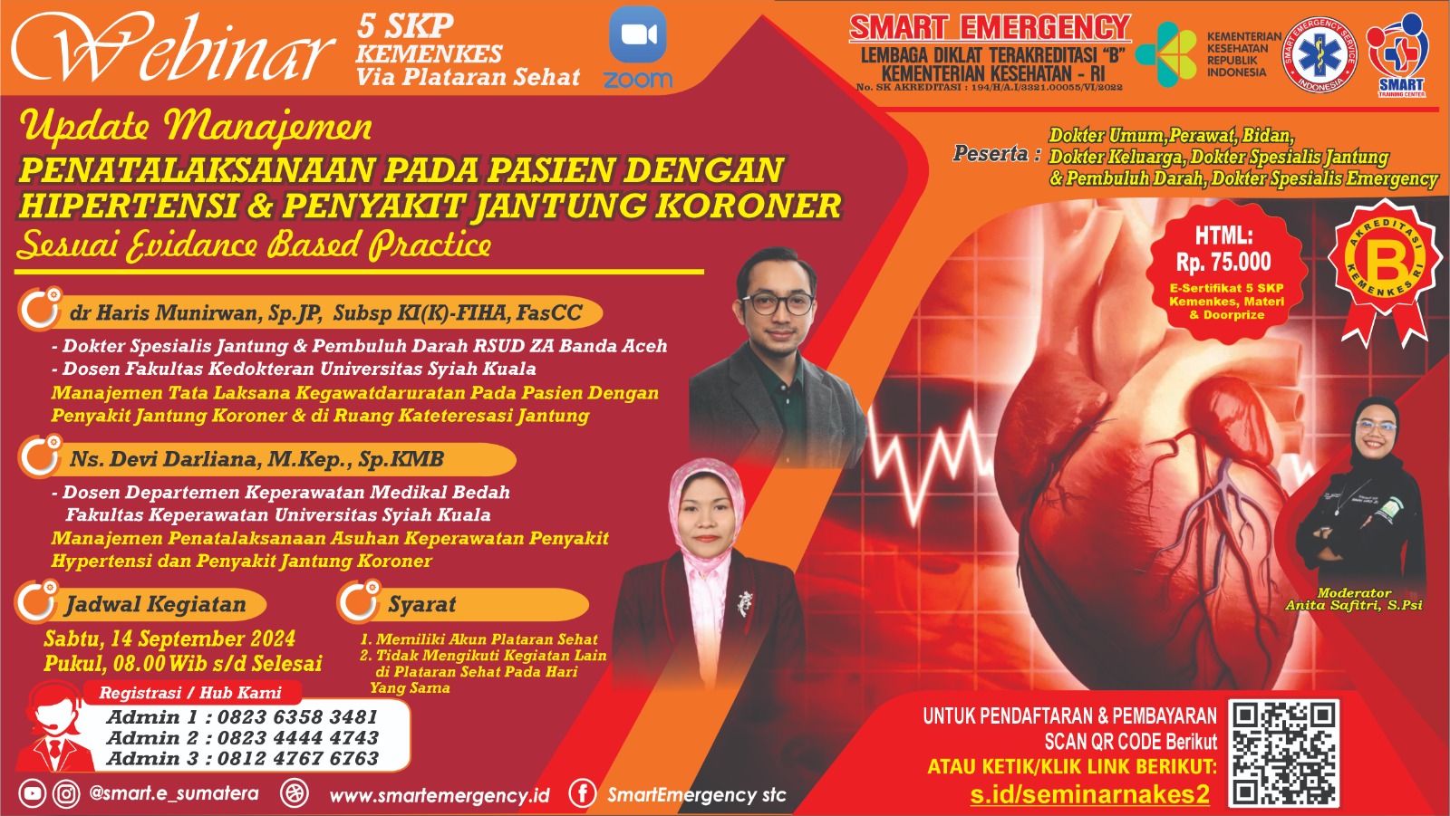 01809 SEMINAR Update Manajemen Penatalaksanaan Pada Pasien dengan Hipertensi dan Penyakit Jantung Koroner Sesuai Evidence Based Practice ANGKATAN 3