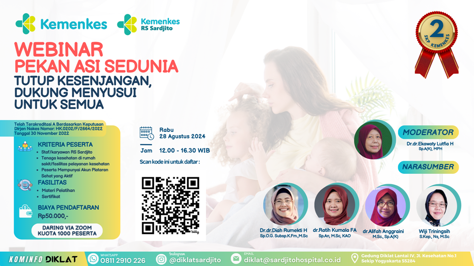 Webinar Pekan ASI Sedunia - Tutup Kesenjangan, Dukung Menyusui untuk Semua