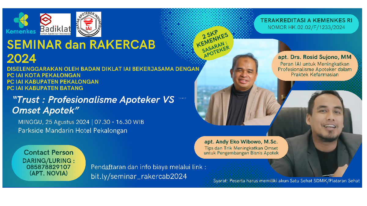 Seminar Trust - Profesionalisme Apoteker vs Omset Apotek