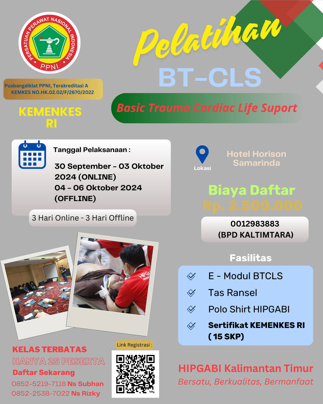 13380-Pelatihan Basic Trauma  Cardiac Life Support (BTCLS) di Hotel Amaris Samarinda