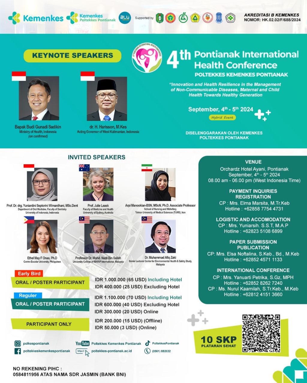 4 th PONTIANAK INTERNATIONAL HEALTH CONFERENCE